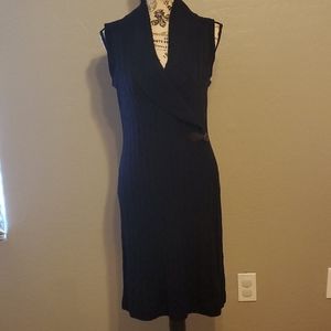 Black knit dress